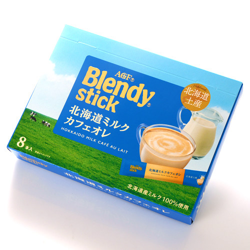 日本直邮 北海道特产AGF blendy 速溶咖啡 牛奶味 8条/盒 2盒