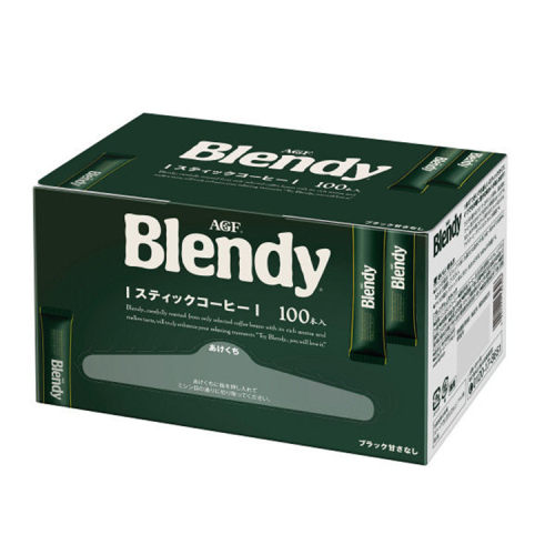 日本直邮 Blendy AGF 盒装速溶纯黑咖啡 学生提神 2g×100条 - 封面