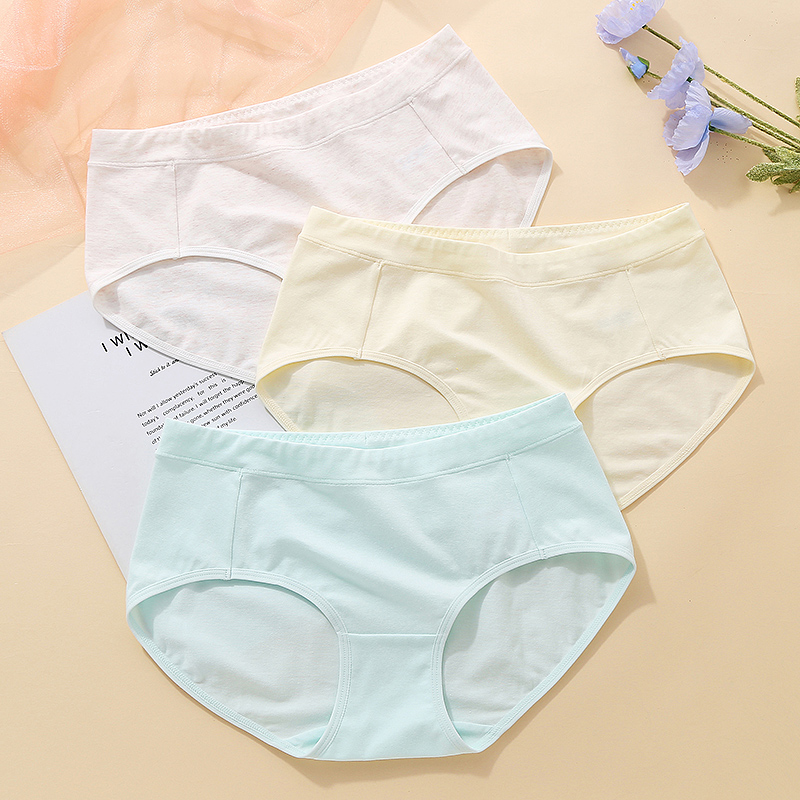纯棉少女学生内裤透气安全
