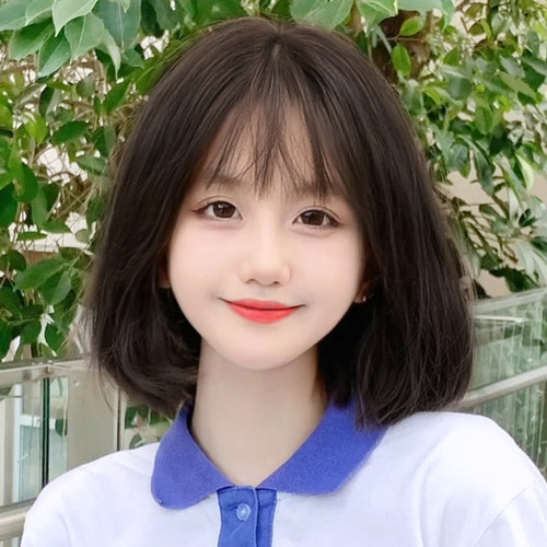 假发女短发自然全头套时尚波波头