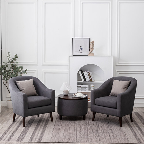 简约现代风懒人椅咖啡厅布艺沙发