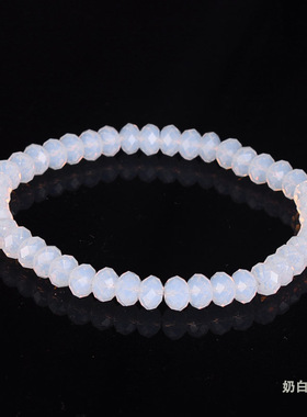 奶白色奥地利水晶手链女