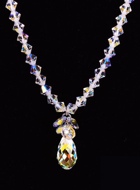 6mm粗款奥地利水晶项链女