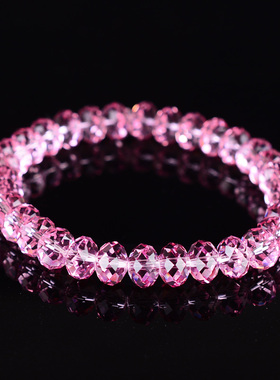 粉色奥地利水晶手链女生甜美