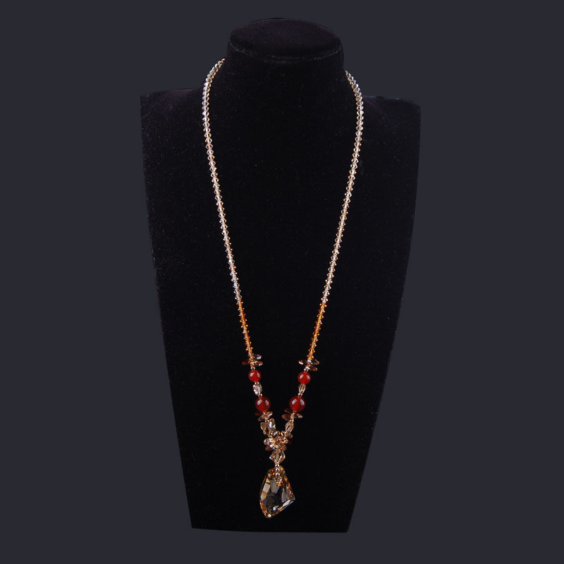 新款奥地利水晶毛衣链长款女韩国饰品大吊坠低价促销送女友老婆