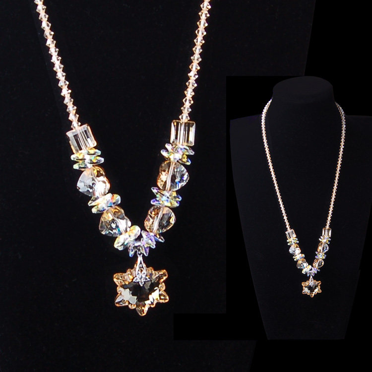 毛衣链长款 欧美 奥地利水晶吊坠女饰品项链大气奢华闪亮礼物生日