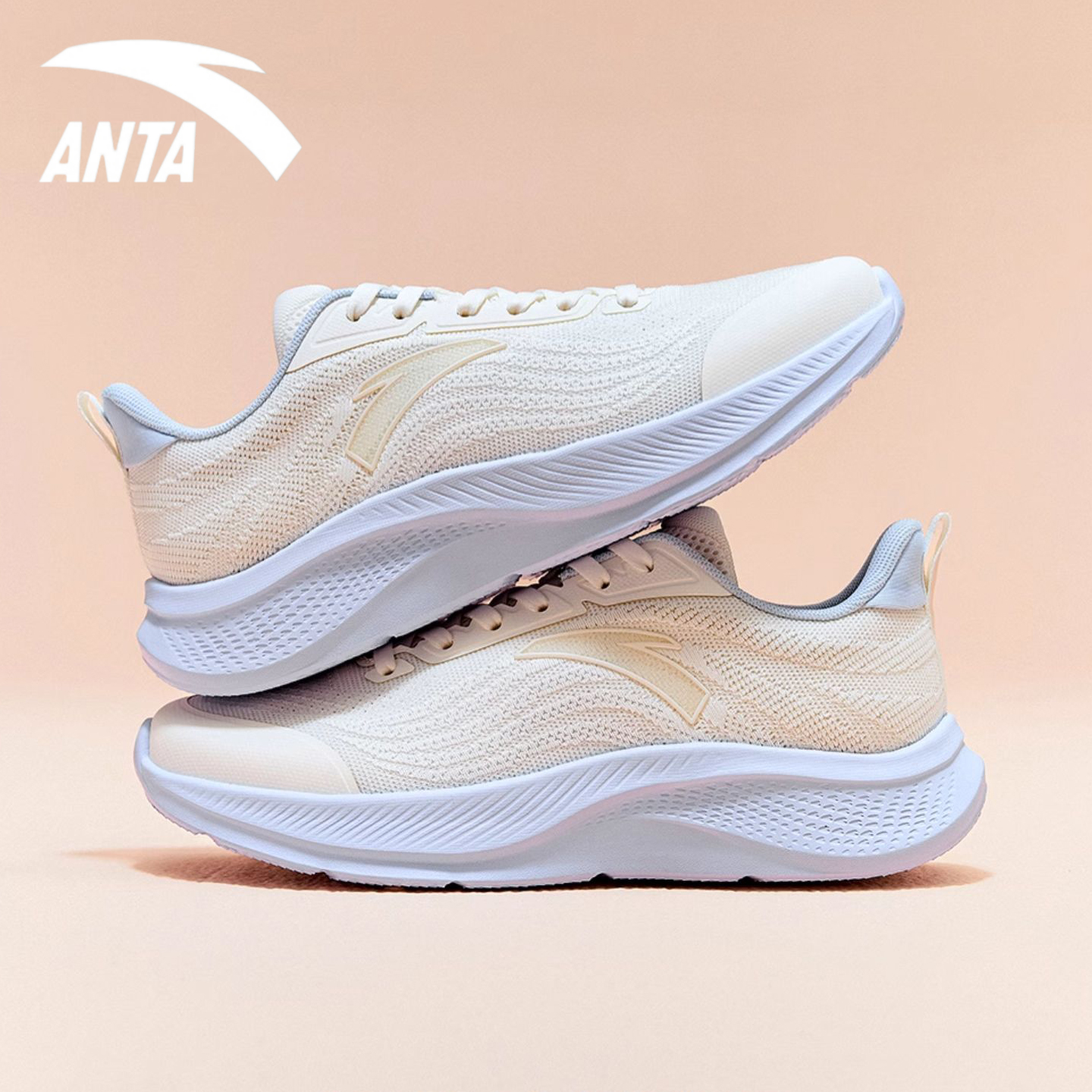 安踏女鞋漫步2跑步鞋2025新款网面软底跑鞋轻质缓震防滑运动鞋子