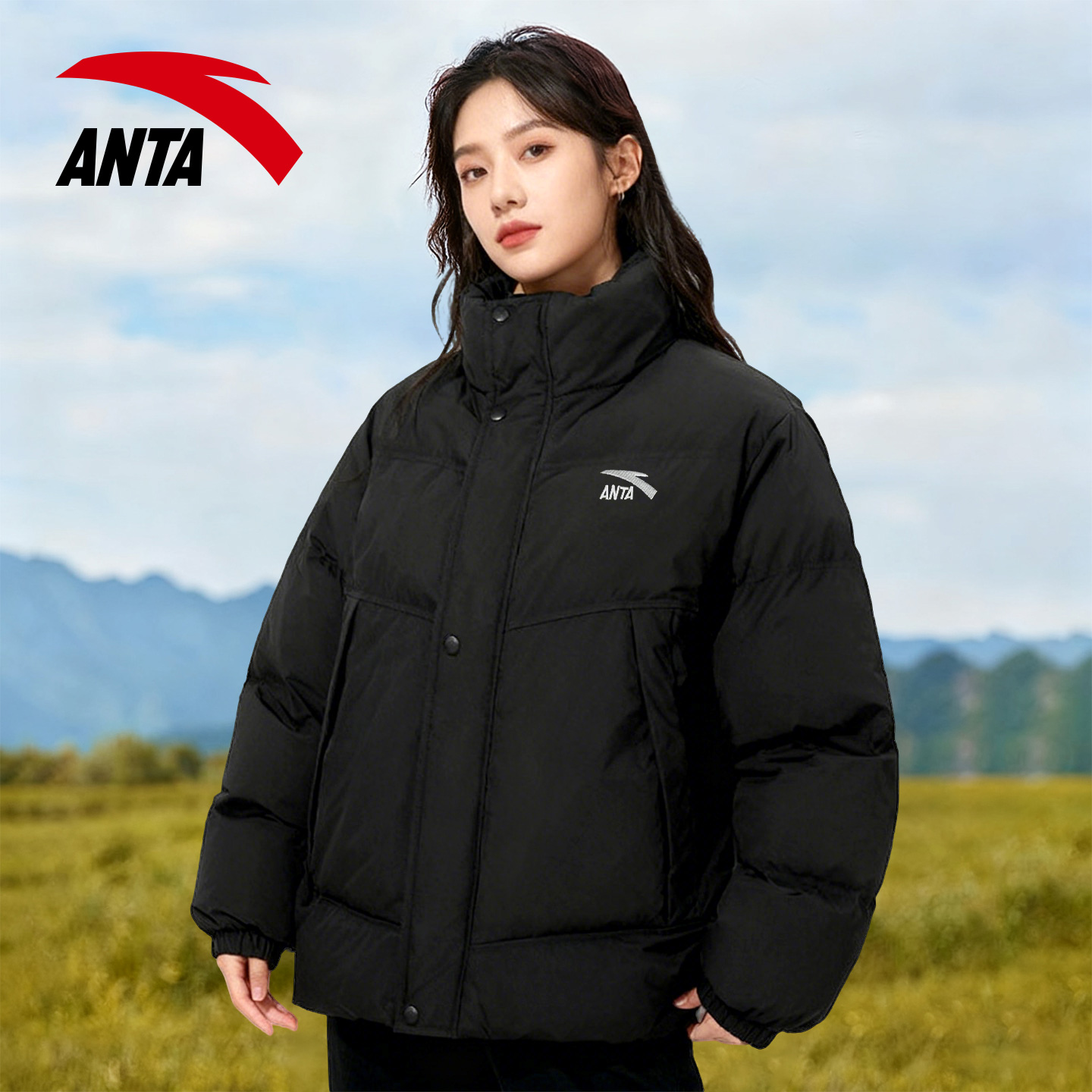 安踏棉服女款防寒保暖小个子外套