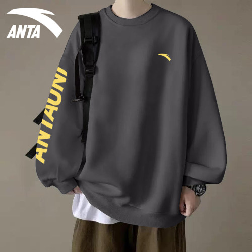 安踏卫衣男青少年长袖t恤运动衣