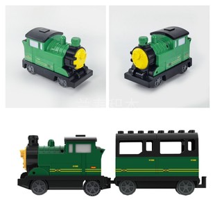 国产大颗粒积木配件散件电动火车头可上高架桥可爬坡轨道车子男孩