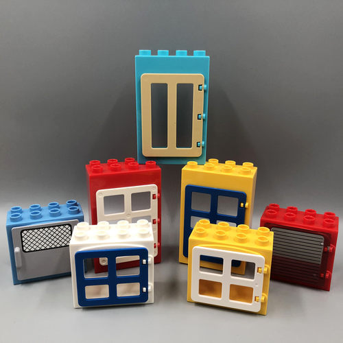 建筑门窗积木大颗粒3-6动手动脑