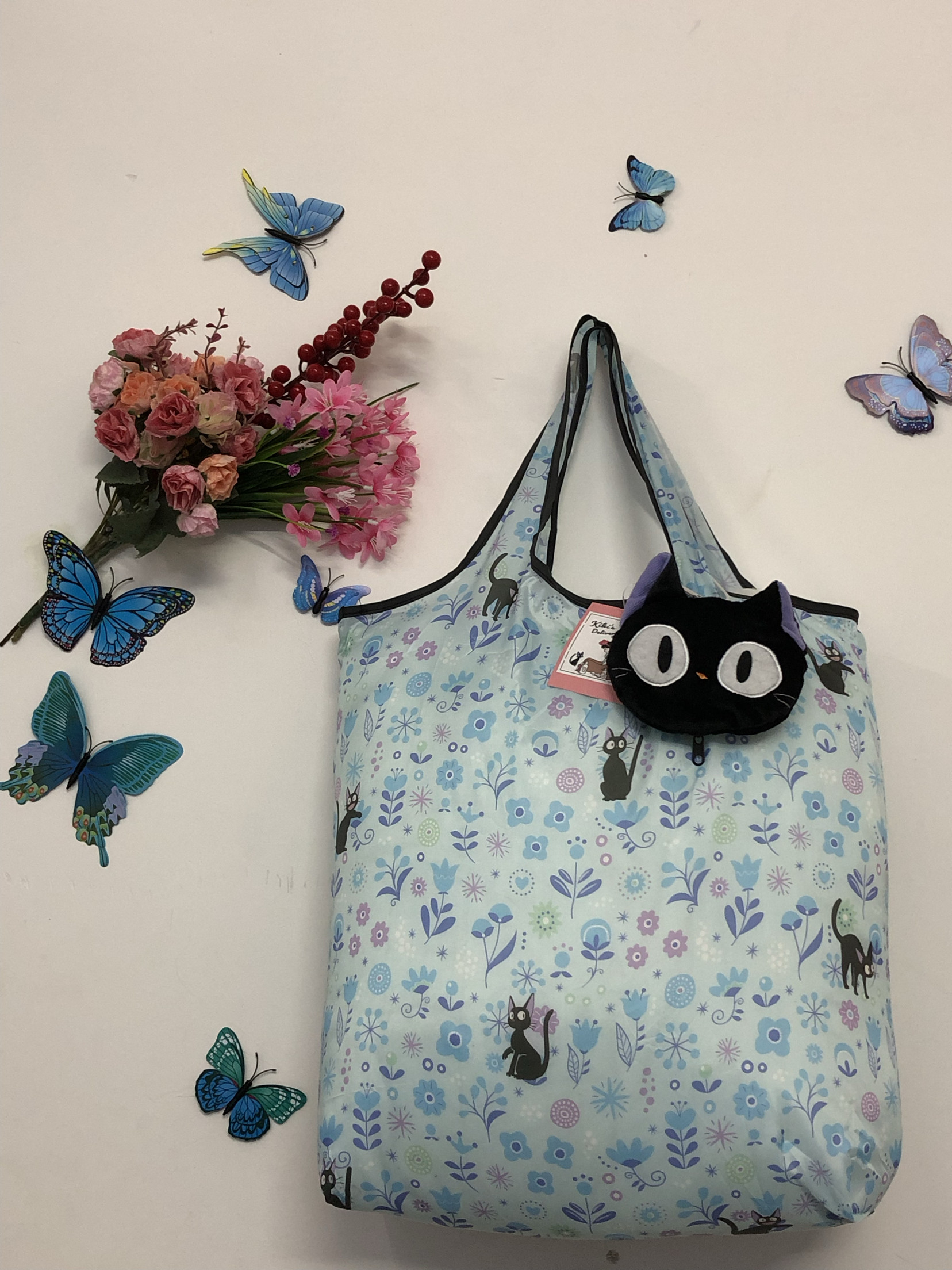 蓝色黑猫购物袋宫崎骏出口日本可购物袋/环保袋/帆布