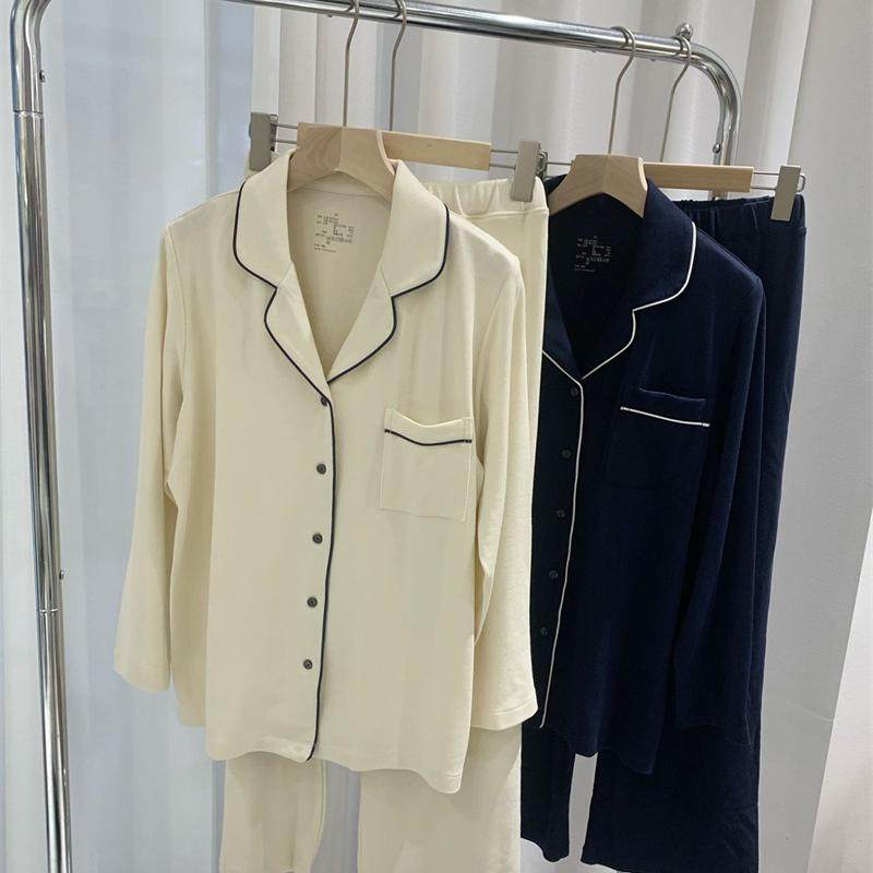 2025春秋新款女士家居服套装莫代尔针织棉长袖长裤睡衣两件套