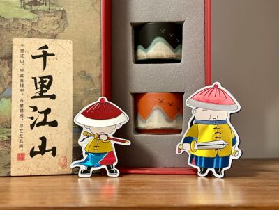 沈阳故宫文创博物院八旗小兵冰箱贴磁吸盛京礼物宫廷宝贝