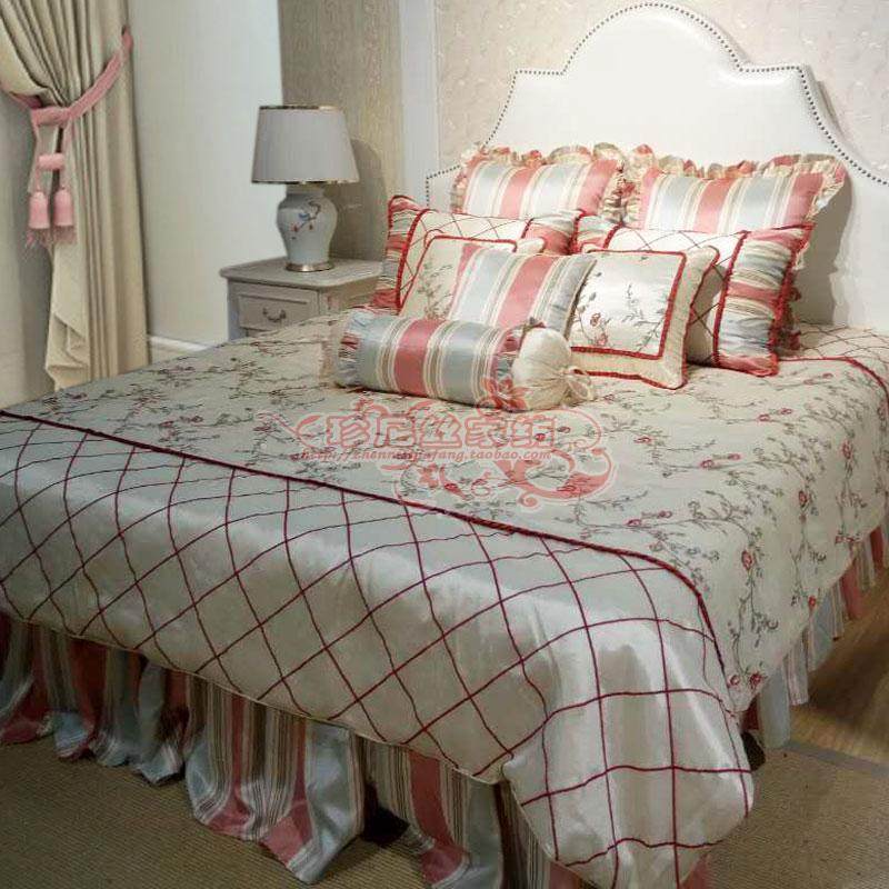 高档欧式公主风床上用品法式样板间多件套女孩床品样板房套装定制
