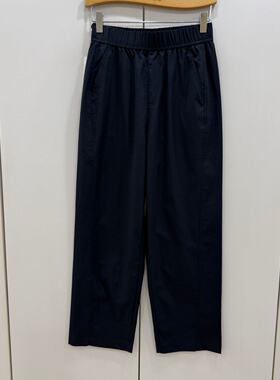 2657欧洲站2026夏款新款时尚百搭松紧中高腰气质慵懒修身休闲裤