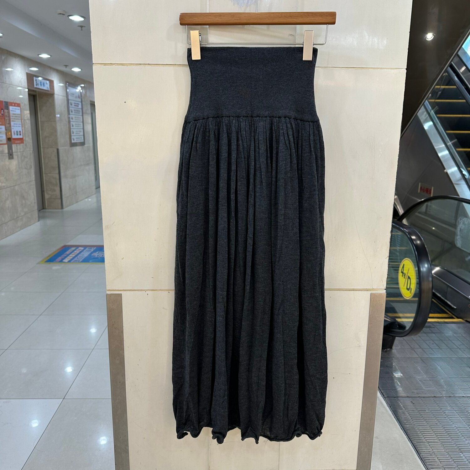 620808欧货针织高腰半身裙女长裙显瘦百搭大摆裙松紧腰A字裙26秋