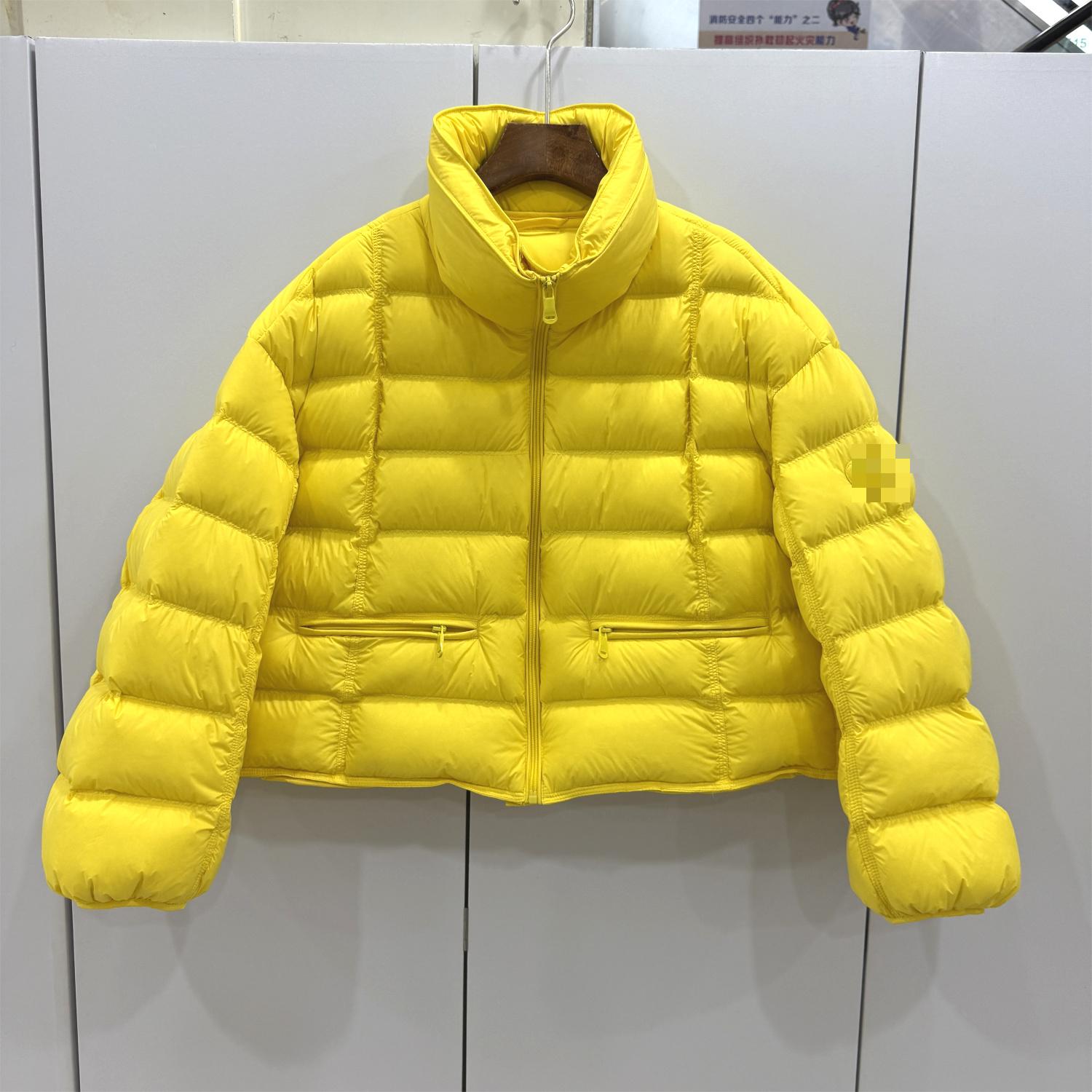 D6613  欧洲站25冬爱心剪刀云朵泡芙舒适立领高端鹅绒短羽绒服