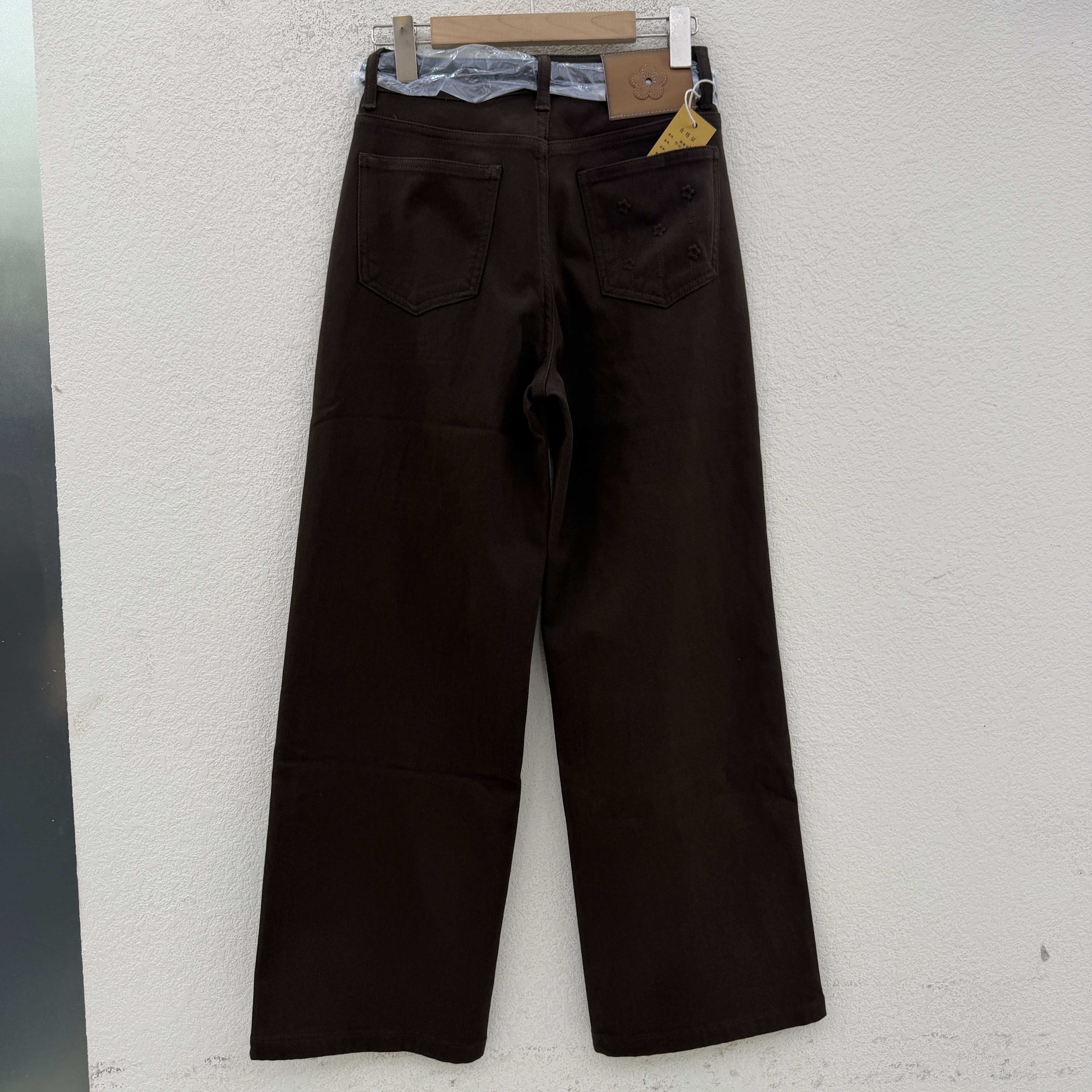 2026秋款N FASHION JEANS韩酷莱5576牛仔裤女印花直筒裤拖地裤