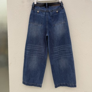 JEANS佐拿 芭度玄风9591欧货九分直筒牛仔裤女水洗弯刀裤2026夏款