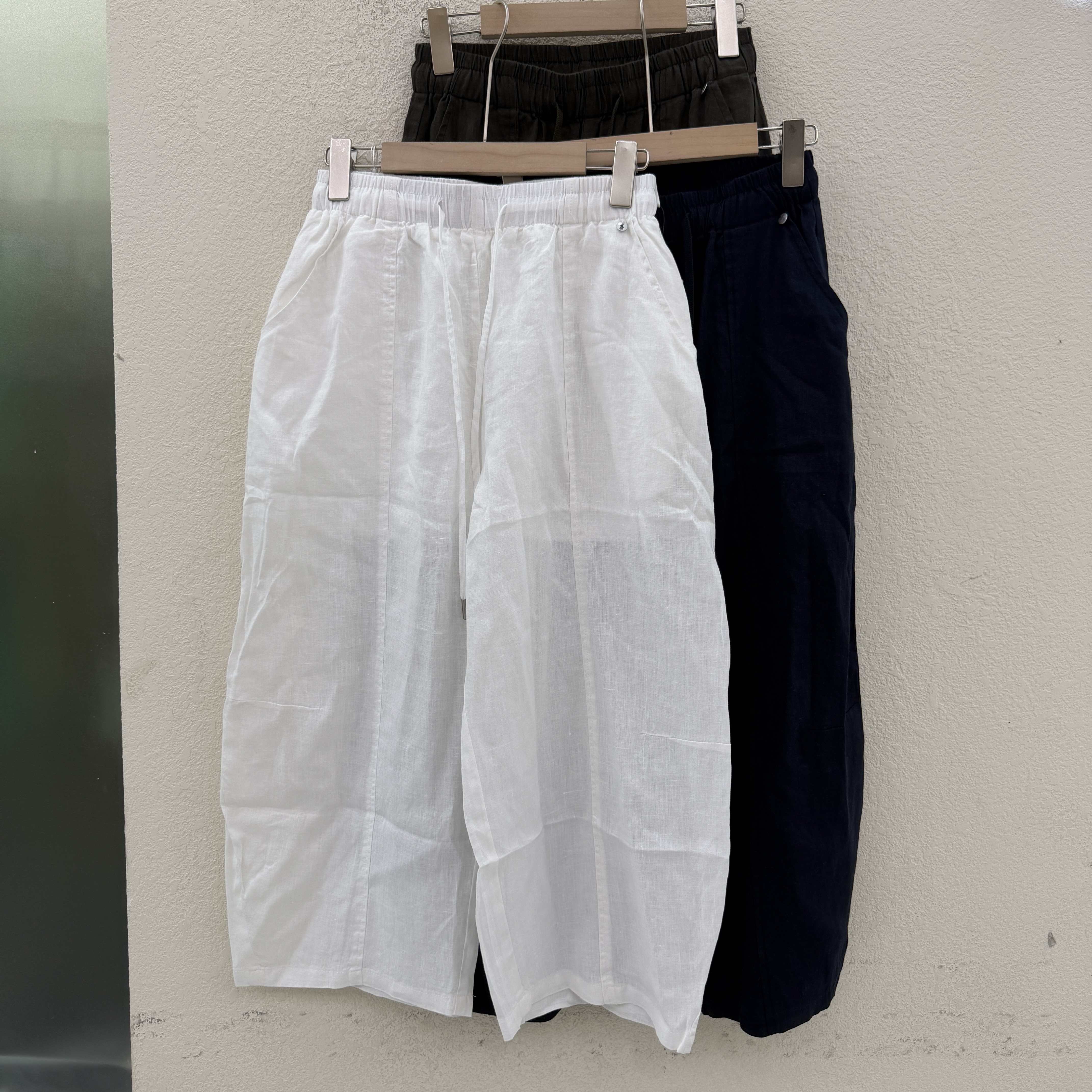 JEANS佐拿 芭度玄风A559 A562 A563松紧腰九分弯刀裤天丝亚麻女裤