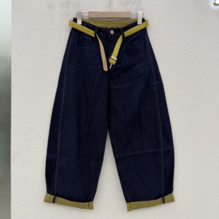 Q FASHION JEANS佐拿 芭度玄风10718牛仔裤女九分弯刀哈伦老爹裤