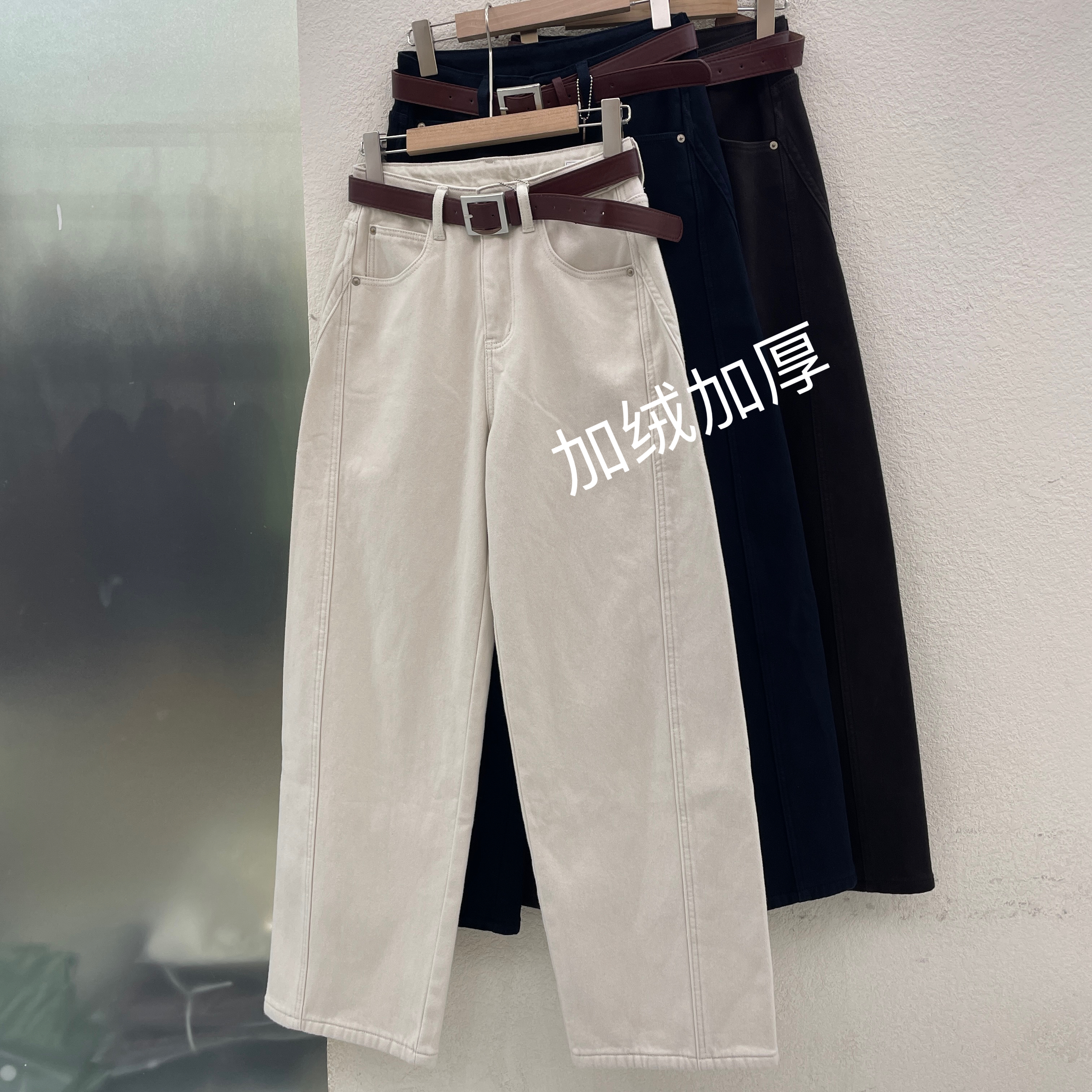 Q FASHION JEANS佐拿 芭度玄风61020  61021 61022厚绒弯刀裤女冬