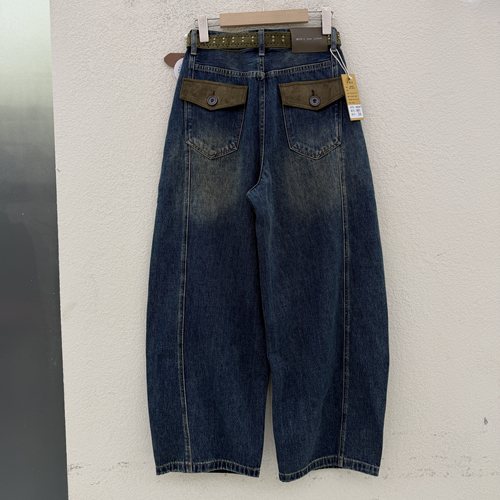 秋欧货正品FASHION JEANS韩酷莱5615牛仔女裤翻盖口袋弯刀裤2026