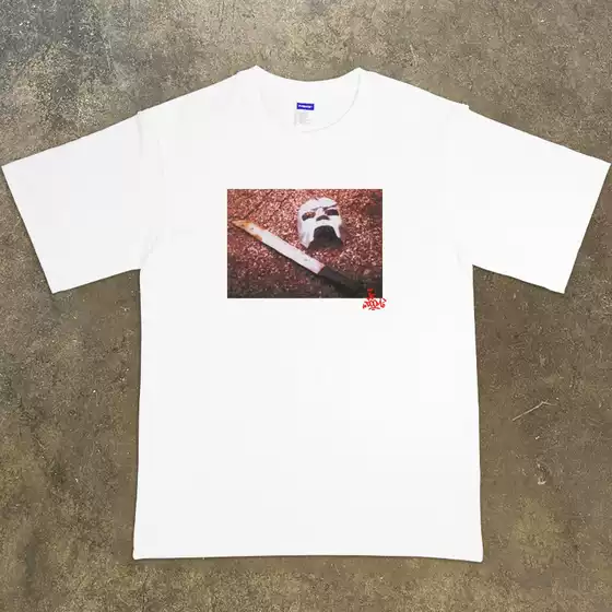 Hip Hop Rapper Mf Doom Iron Face Rock Band Loose Street Style Pure Cotton Short-Sleeved T-Shirt