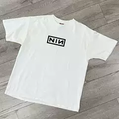 Nine Inch Nails 9inch American Industrial Rock Short-Sleeved Vintage Loose T-Shirt