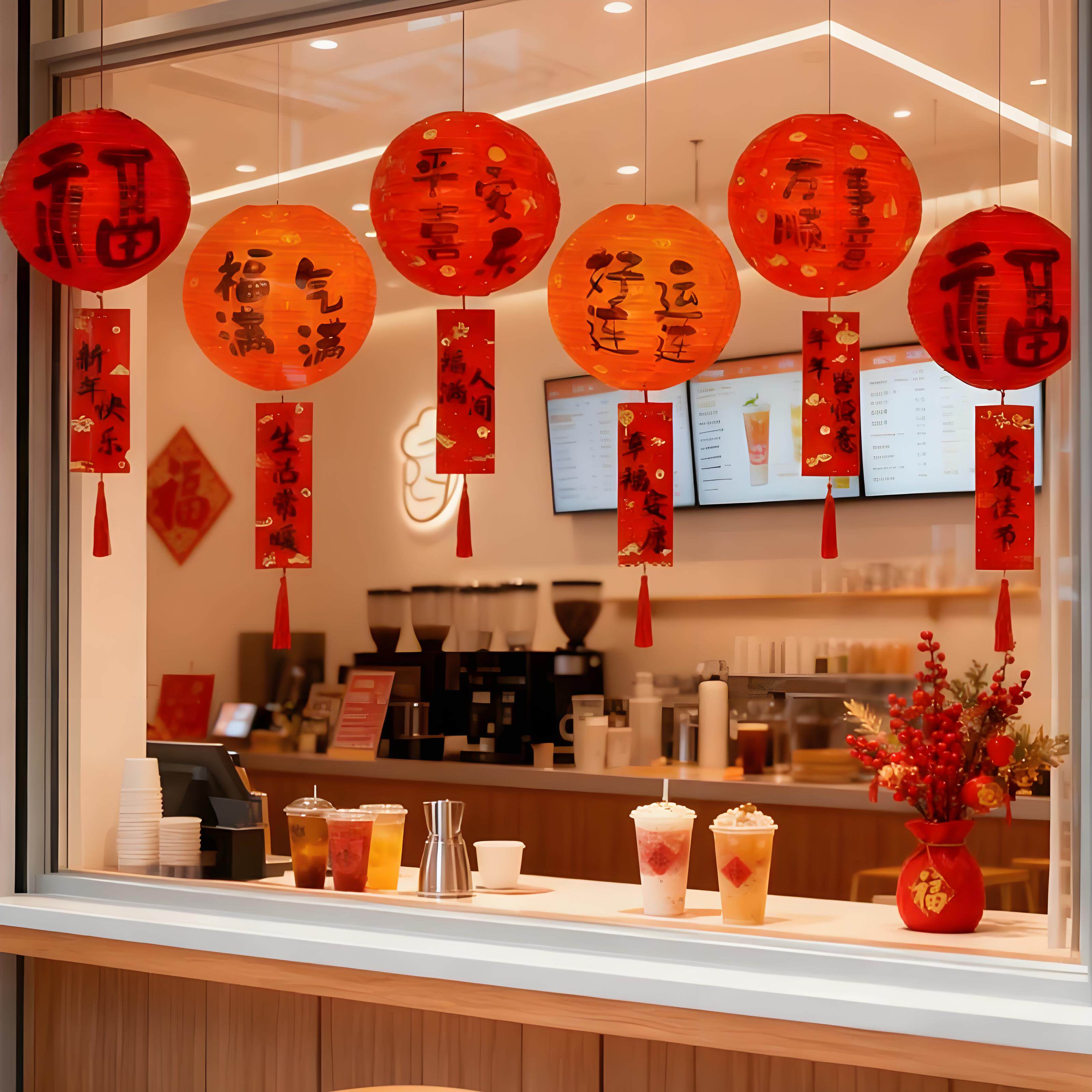 2026新年春节装饰福字灯笼挂件过年商场店铺橱窗氛围场景布置吊饰,节庆用品/礼品,挂饰/生肖挂饰,淘宝优惠券,粉丝福利购,淘宝优惠卷