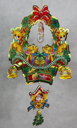 串串喜 圣诞树装饰品圣诞贴画 挂饰圣诞节装饰品 圣诞吊饰