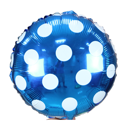 串串喜 圆点铝膜铝箔气球 儿童生日派对婚礼装饰布置用品波点气球