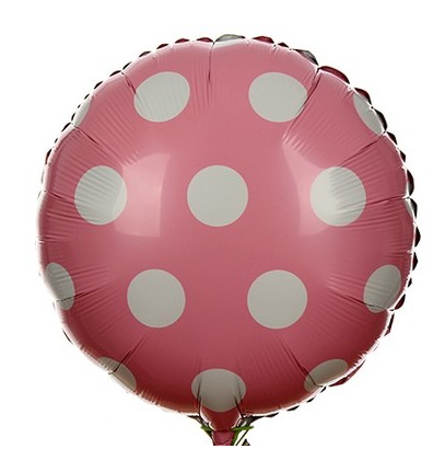 串串喜 圆点铝膜铝箔气球 儿童生日派对婚礼装饰布置用品波点气球