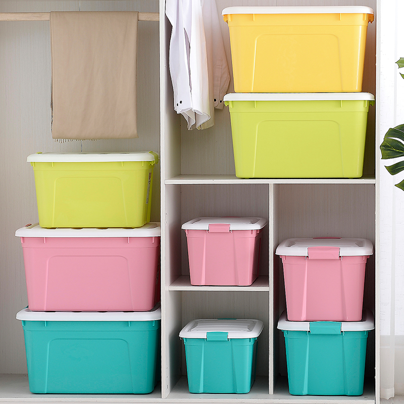 塑料有盖加厚整理玩具收纳箱