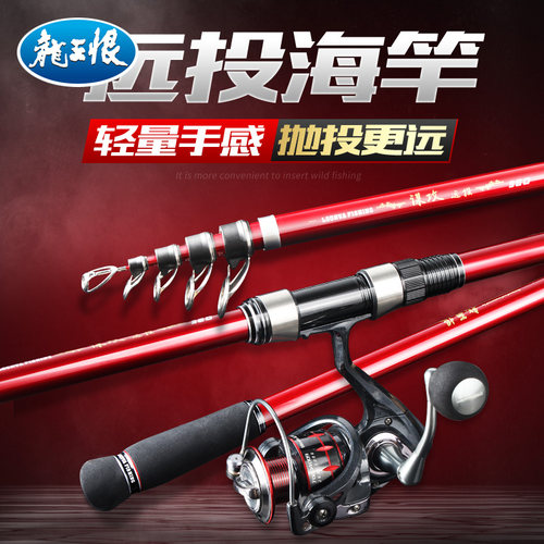 龙王恨谋攻远抛海竿渔具套装