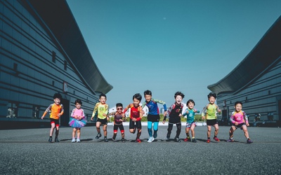 ELPIS 2023新款花臂 儿童骑行服 防晒迷彩 体温变色+紫外线夜光