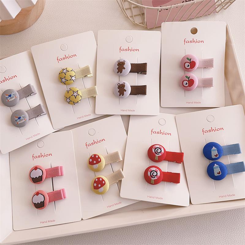 韩版儿童发饰女童碎花发夹