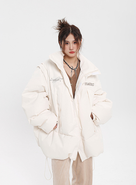 JMJ 可拆卸两穿加厚肌理感棉衣马甲棉服冬季情侣ins棉袄外套