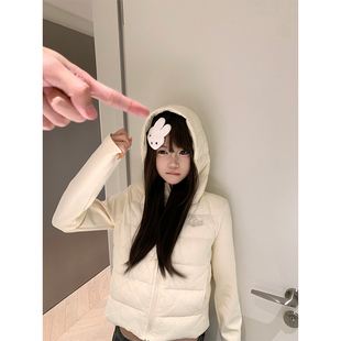 复古轻薄保暖连帽羽绒服男女简约休闲百搭防寒外套 美式 JMJ 冬季