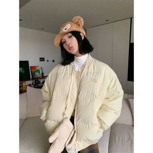 简约轻薄保暖羽绒服男女宽松百搭面包服棉衣外套 美式 JMJ 2024冬季