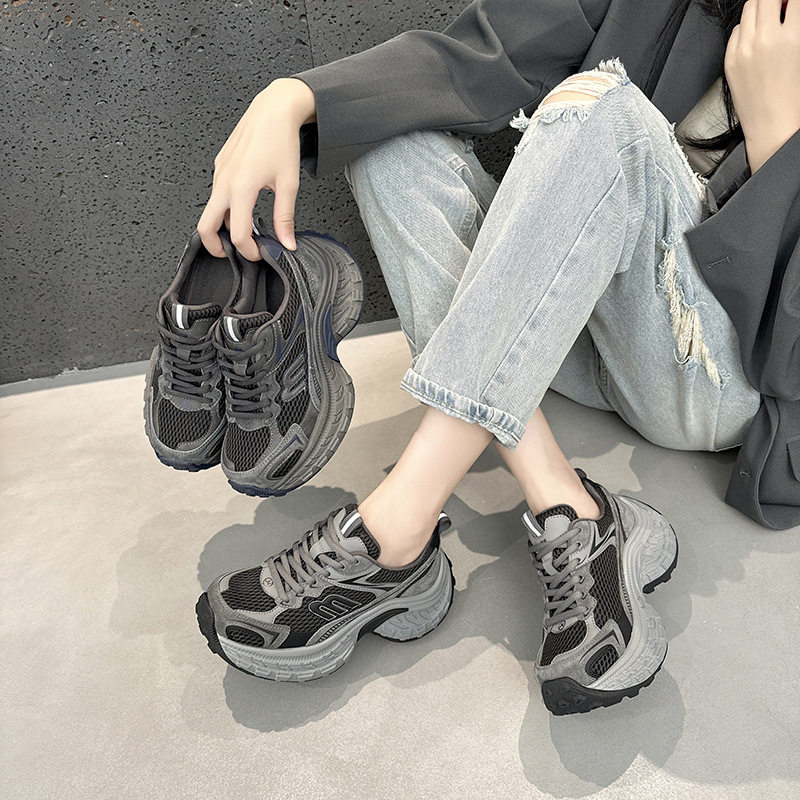 老爹鞋女款2026春季新款厚底复古时尚运动鞋小个子增高休闲鞋轻便,女鞋,时尚休闲鞋,淘宝优惠券,粉丝福利购,淘宝优惠卷