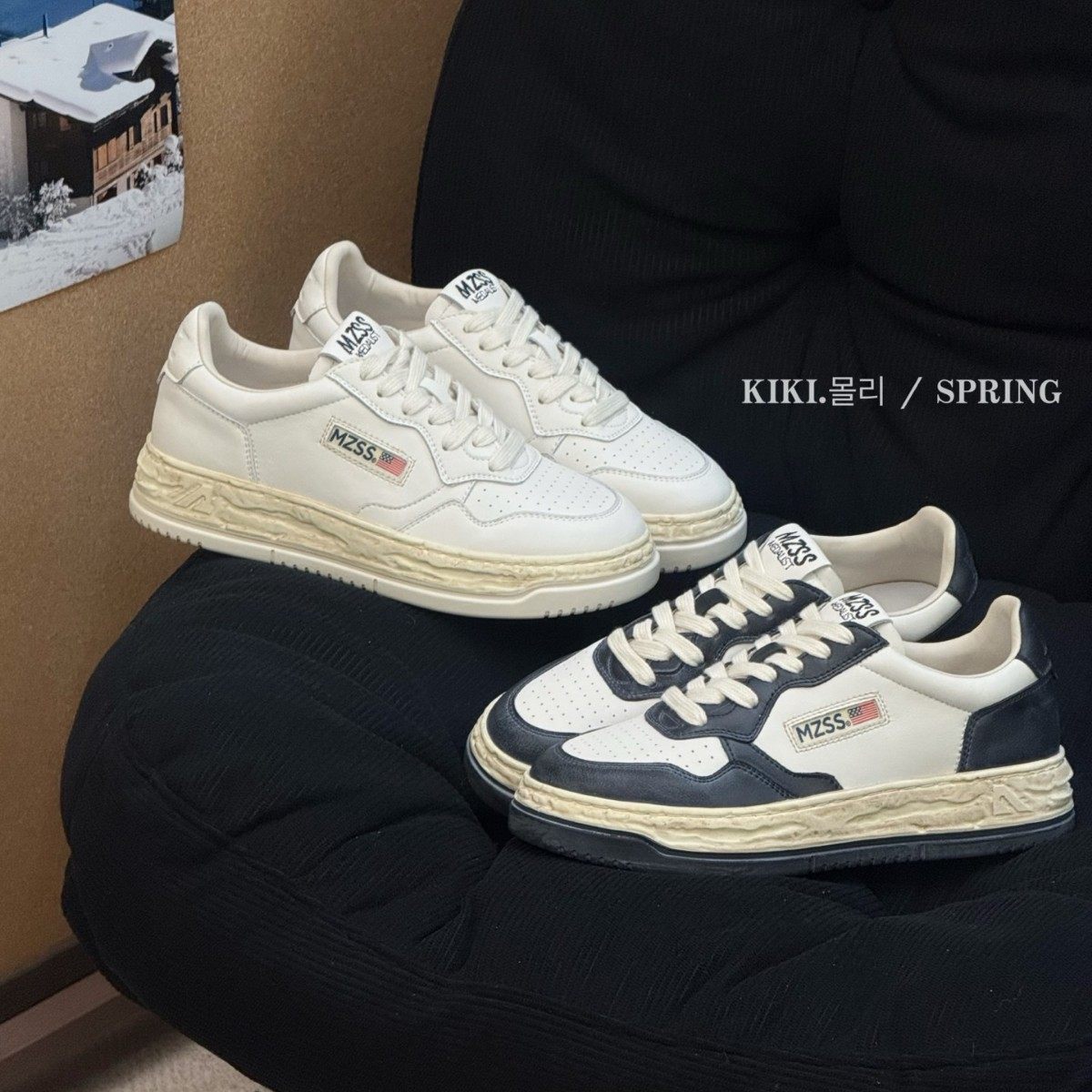 复古活力做旧擦色板鞋2026早春新款百搭系带运动小白鞋真皮休闲鞋,女鞋,时尚休闲鞋,淘宝优惠券,粉丝福利购,淘宝优惠卷