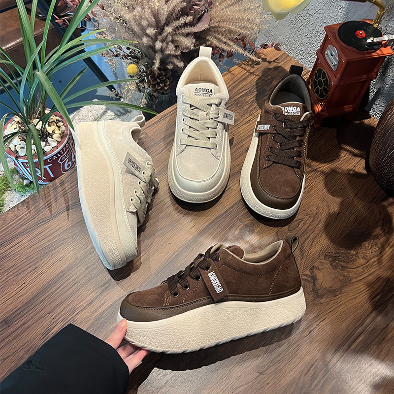 复古小白鞋女2026春季新款厚底增高板鞋女时尚百搭女鞋休闲鞋子女,女鞋,时尚休闲鞋,淘宝优惠券,粉丝福利购,淘宝优惠卷