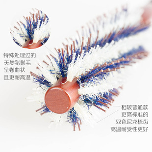 耐热理发师猪鬃毛梳子烫发毛滚梳托尼盖卷毛梳发廊滚梳卷发梳