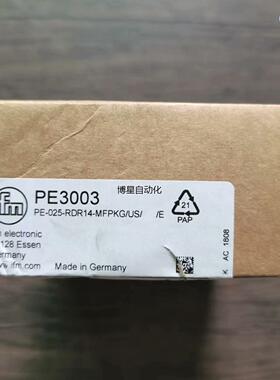 全新原装正品 IFM易福门 PE3003 压力传感器，实物拍议价