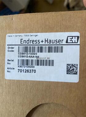 现货全新COS61D-AAA1A4德国E+H 恩德斯豪斯溶解氧传议价