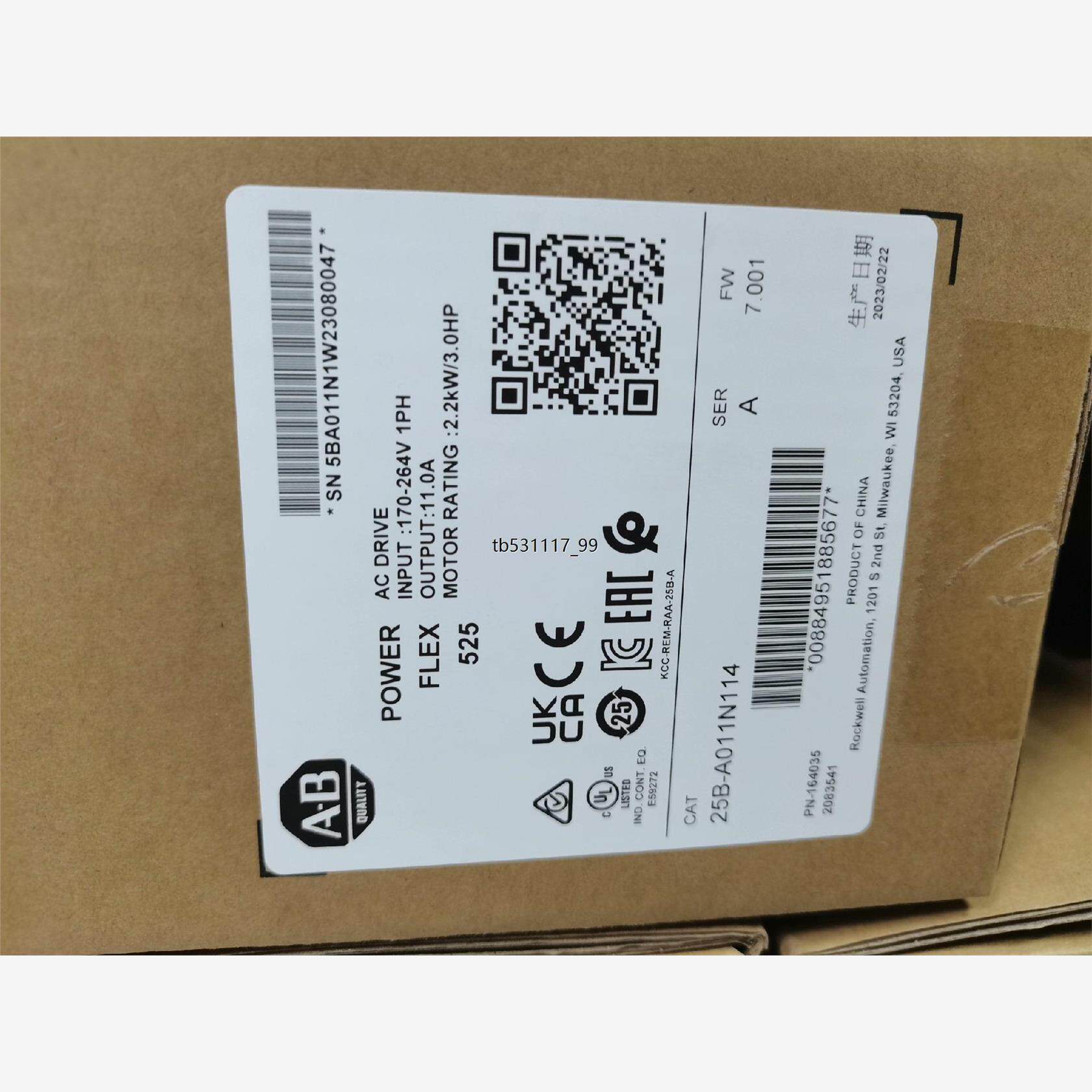 现货25B-A011N114 全新原装 罗克韦尔自动化 Alle议价