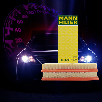 Man Filter C3698/3-2空气栅格滤芯适用于c级/Clk/Glk/ r级1对