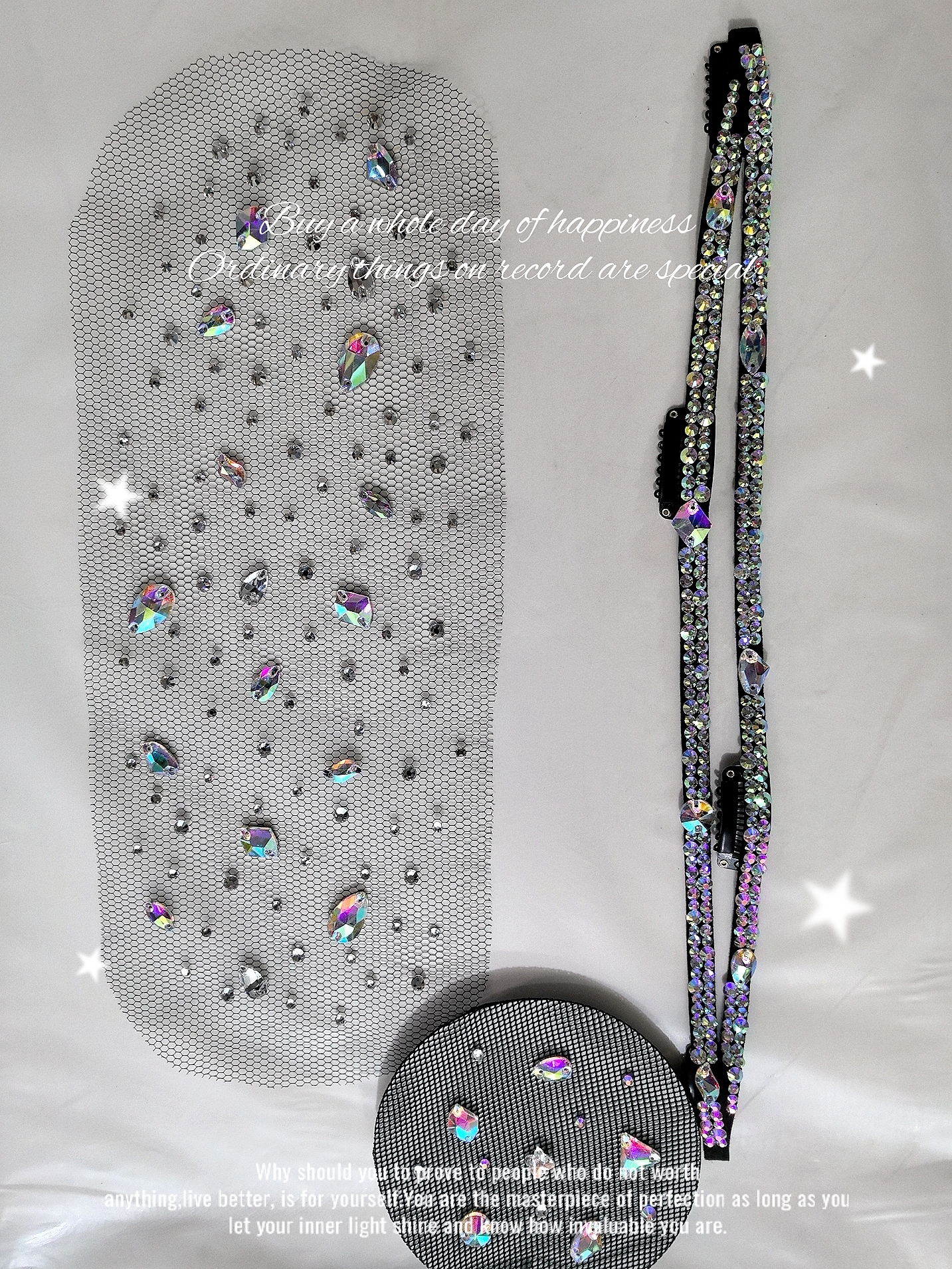 韩国权妹同款花样滑冰考斯滕发饰三件套